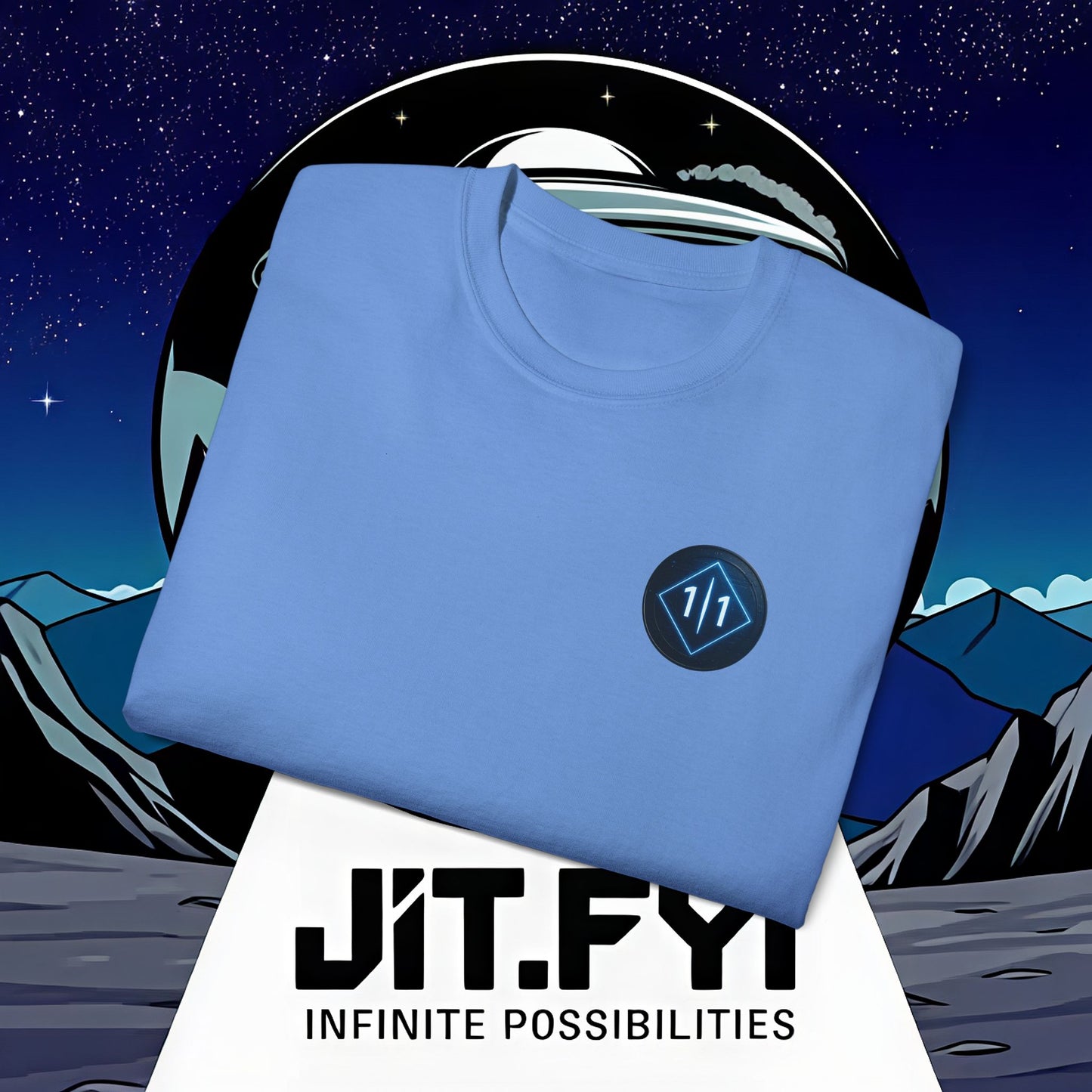 J1T.FYI Infinite Possibilities Astronaut T-Shirt