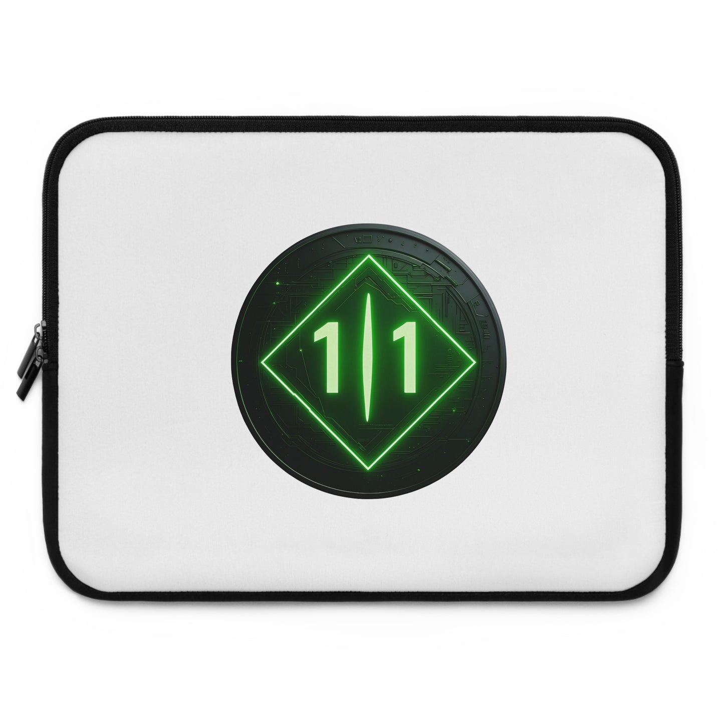 J1T.FYI Futuristic Laptop Sleeve with O.G Green LOGO