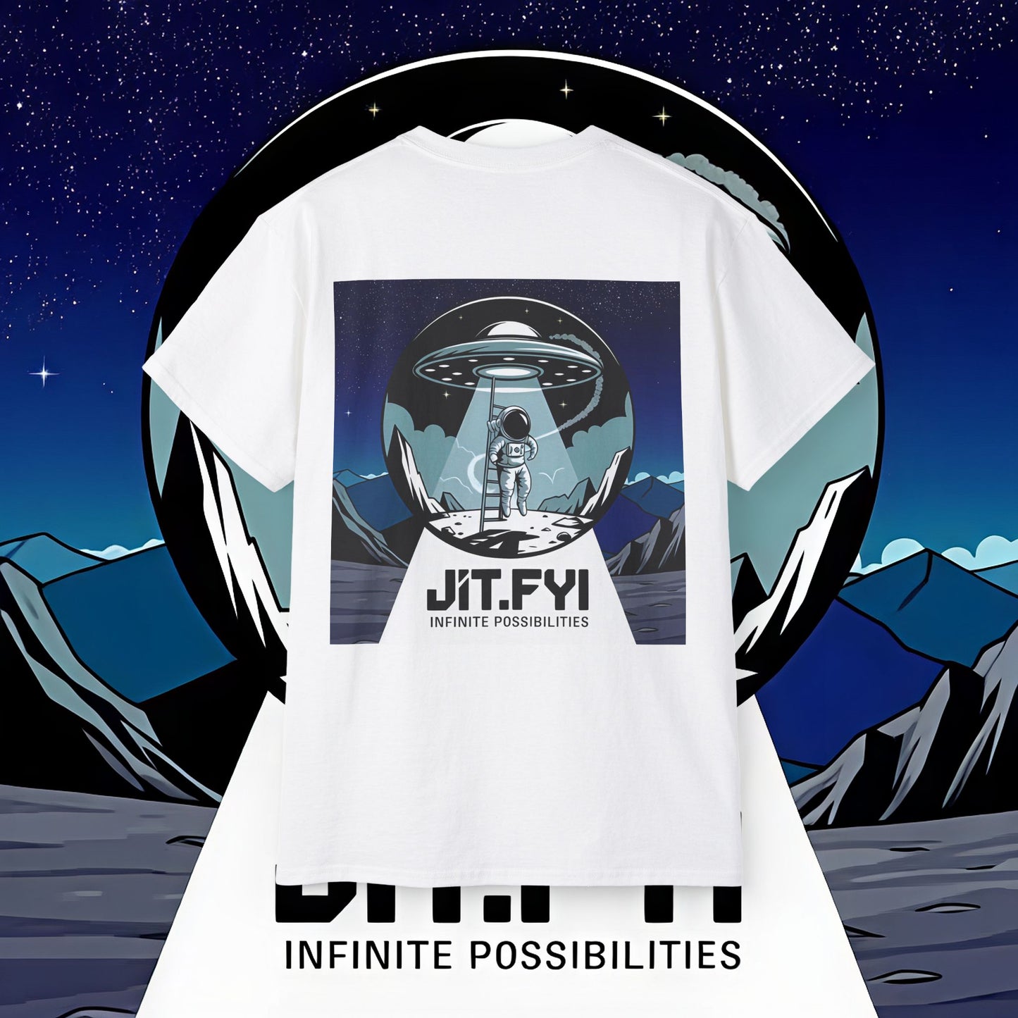 J1T.FYI Infinite Possibilities Astronaut T-Shirt