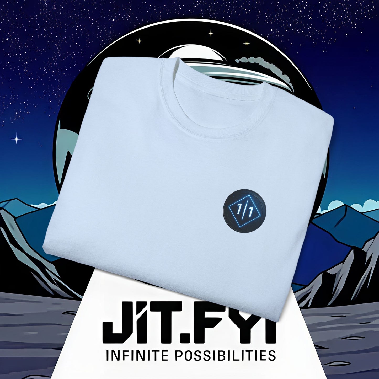 J1T.FYI Infinite Possibilities Astronaut T-Shirt