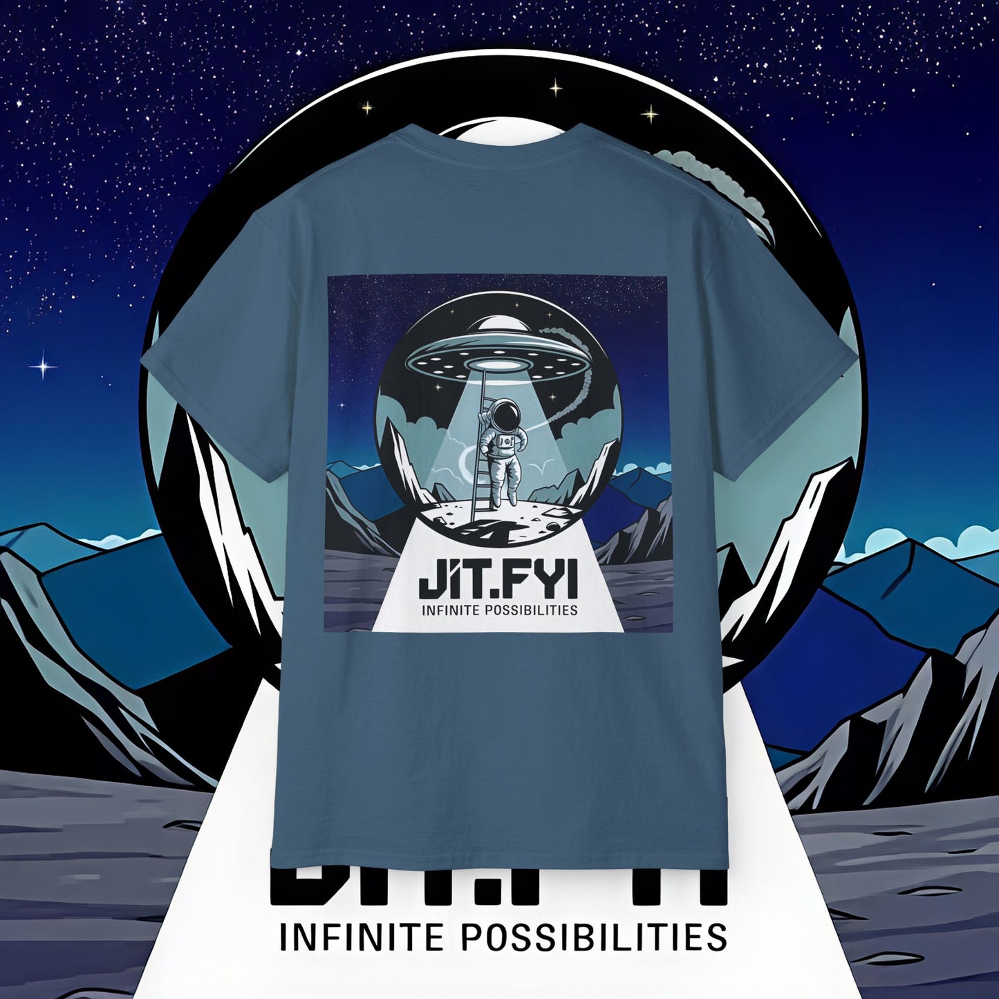 J1T.FYI Infinite Possibilities Astronaut T-Shirt