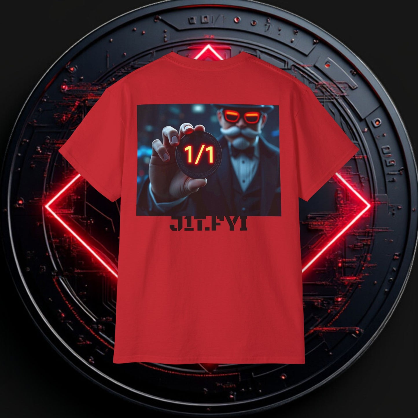 OG J1T.FYI Red, Black & White T-Shirt