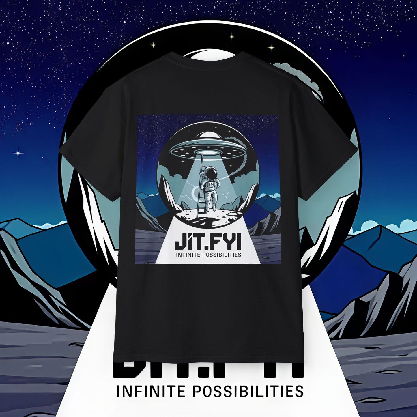 J1T.FYI Infinite Possibilities Astronaut T-Shirt