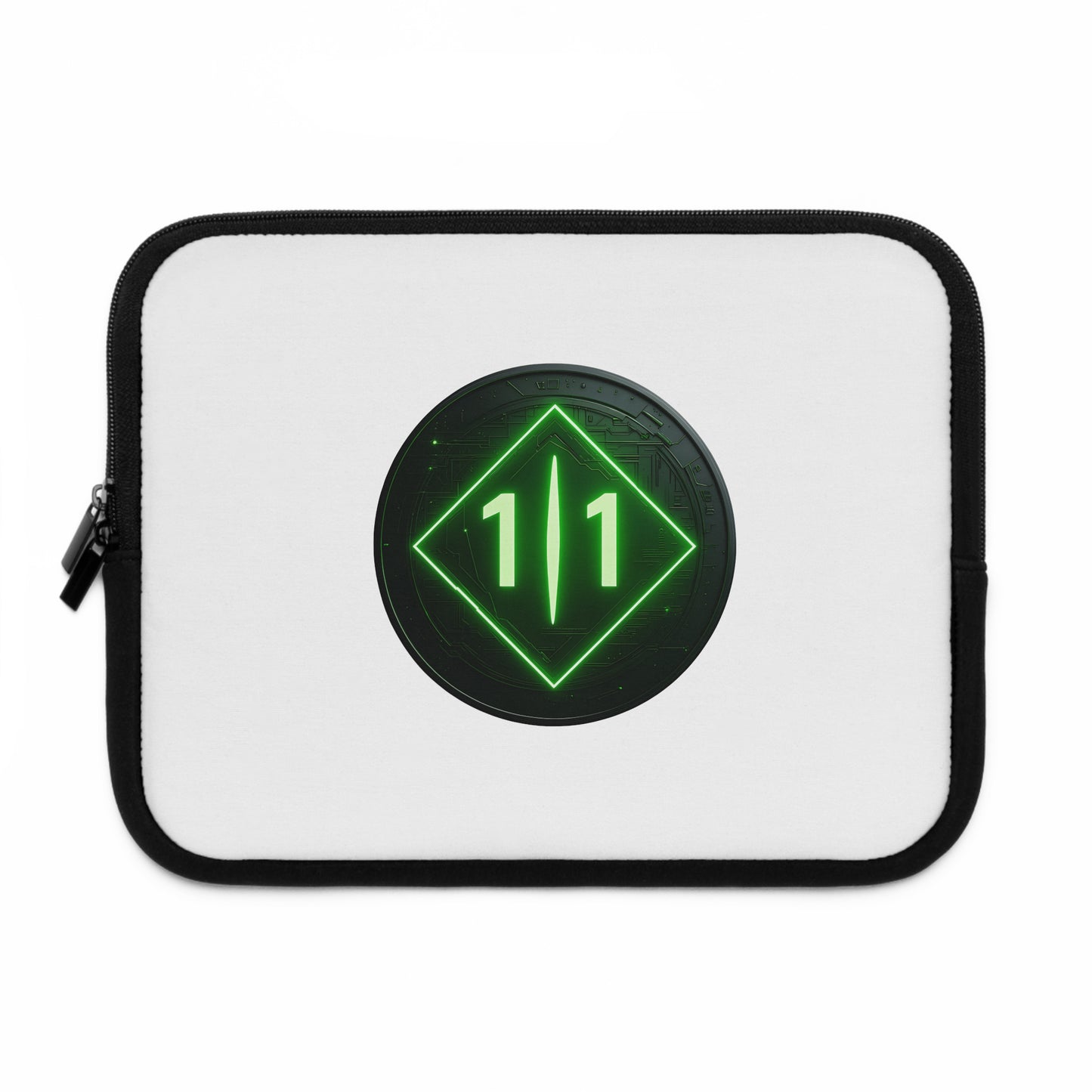 J1T.FYI Futuristic Laptop Sleeve with O.G Green LOGO