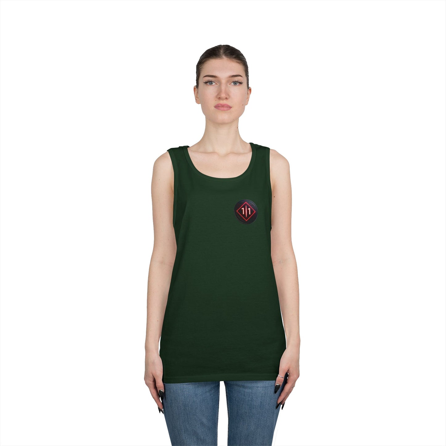 J1.T Unisex Heavy Cotton Tank Top with O.G Logo