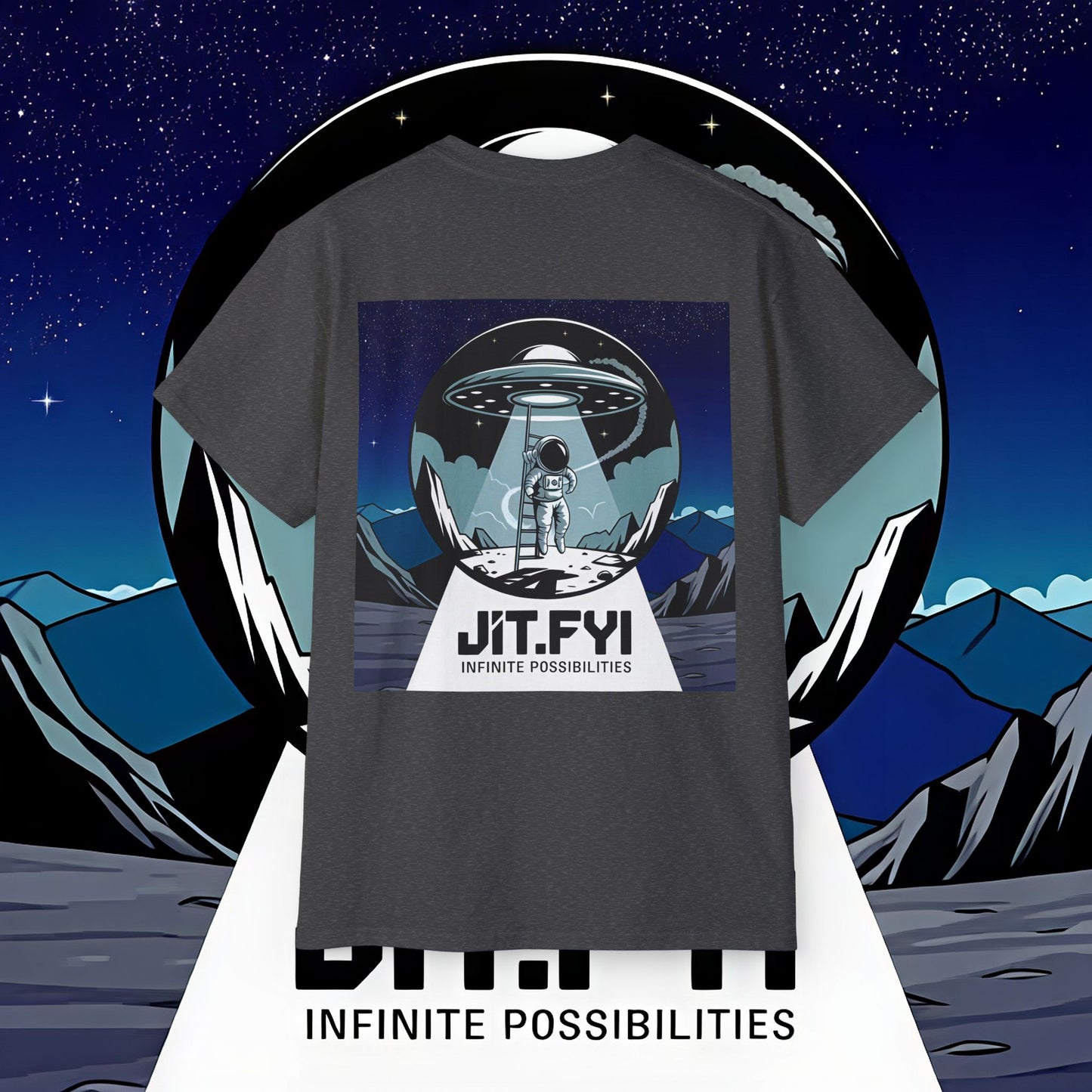 J1T.FYI Infinite Possibilities Astronaut T-Shirt