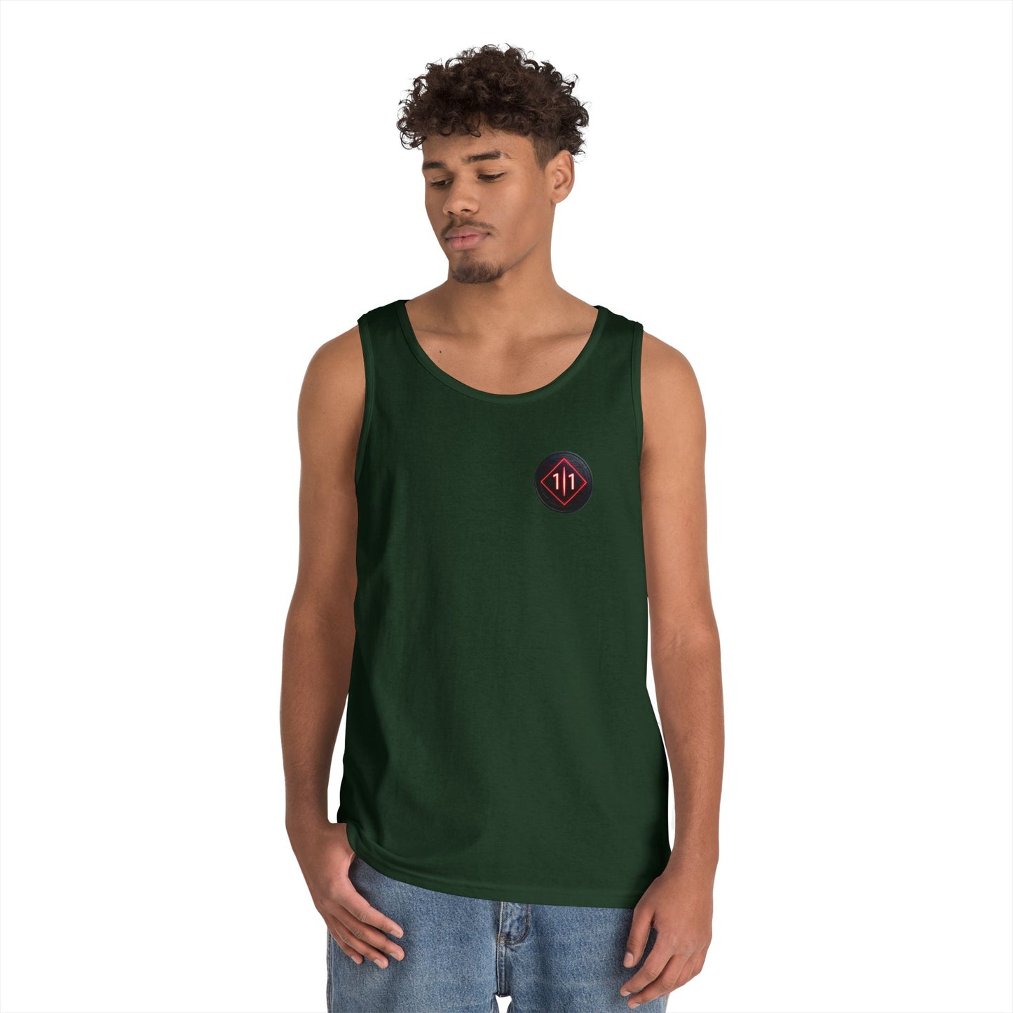 J1.T Unisex Heavy Cotton Tank Top with O.G Logo